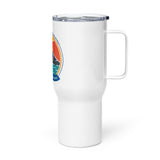 Travel mug with a handle