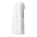 Hooded long-sleeve tee - White/Full Color