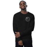 Unisex organic raglan sweatshirt - Monochrome Dark